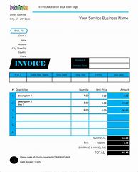 Image result for Simple Service Invoice Template