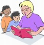 Image result for Cartoon Picture of a Teacher Reading to Small Kids