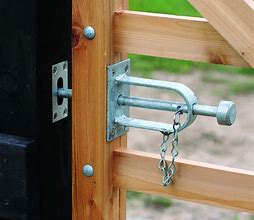 Image result for Wooden Fence Gate Latch