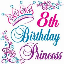 Image result for Happy 8th Birthday PNG