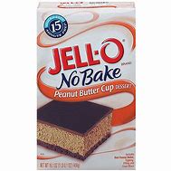 Image result for Jello No-Bake Peanut Butter Cup