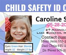 Image result for Child ID Card