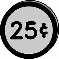 Image result for 25 Cents Clip Art