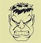 Image result for Hulk Face Outline