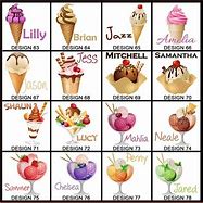 Image result for Ice Cream Shop Assistant Name Badge for Kids Printable