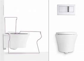 Image result for Wall Hung Toilet Front Picture
