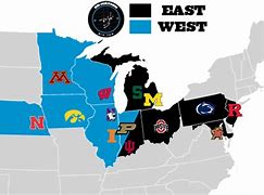 Image result for Big Ten Conference Divisions