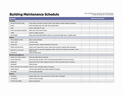Image result for Building Maintenance Plan Template