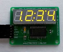 Image result for 4 Digit 7-Segment Display with a Microcontroller of 28 Pin