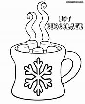 Image result for Hot Cocoa Black and White