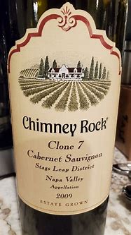 Image result for Chimney Rock Cabernet Sauvignon Clone 7 Cardiac Hill