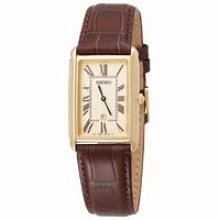 Image result for Gold Watch Brown Leather Strap