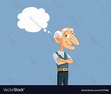 Image result for Old Man Sitting Thinking Clip Art