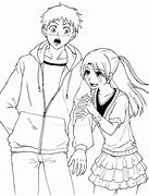 Image result for Anime Boy and Girl Sketches