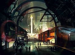 Image result for Train Station Concept Art