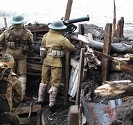 Image result for WW1 Trenches in Color
