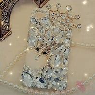 Image result for iPhone Cases with Flowers and Pink Rhinestones