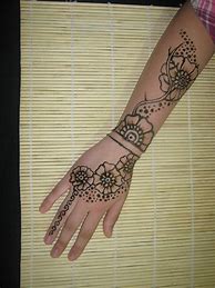 Image result for Forearm Henna Floral Tattoo