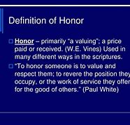 Image result for Honor Meaning