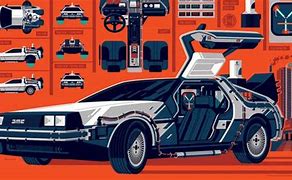 Image result for DeLorean Poster
