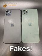 Image result for Back of an Original and Fake iPhone 11 Pro Max