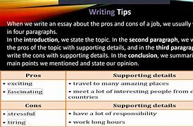 Image result for How to Write a Pros and Cons Essay
