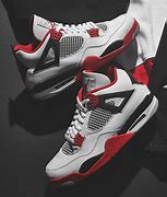Image result for Air Jordan 4 Red
