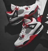 Image result for Jordan 4 Red Left Shoe
