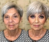 Image result for Old Lady Face Makeup