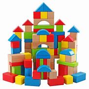 Image result for Kids Wooden Play Blocks