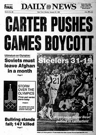 Image result for Moskow Olympics Boycott