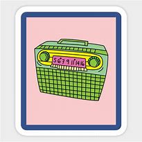 Image result for Old Retro Radio Sticker