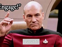 Image result for Captain Picard Engage