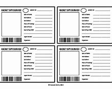 Image result for Printable Spy ID Cards for Kids