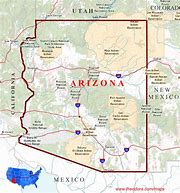 Image result for Arizona Mapa