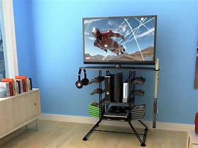 Image result for TV Stand Gaming Setup