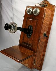 Image result for Antique Oak Wall Phone