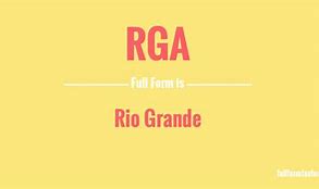 Image result for RGA Meaning