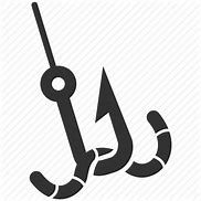 Image result for Fish Bait Hook Icons Black and White