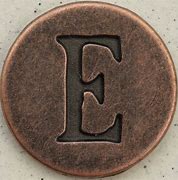 Image result for Letter E in Copper