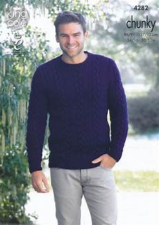 knitting men mens chunky knitting pattern king cole cable knit sweater knitting men mens chunky knitting pattern king cole cable knit sweater