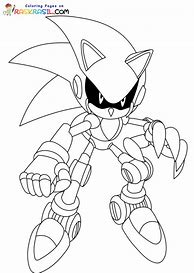 Image result for Metal Sonic Coloring Pages