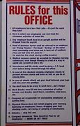 Image result for Office Rules Policy