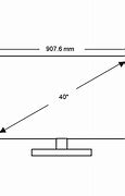 Image result for Samsung 40 Inch TV Dimensions