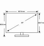 Image result for Dimensions for 40 Inch TV
