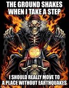 Image result for Biker Skeleton Meme