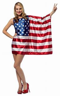 Image result for American Flag Button Up Dress