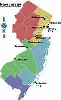 Image result for NJ New Jersey State Map