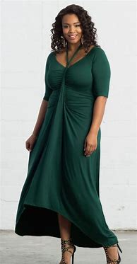 Image result for Plus Size Green Dresses