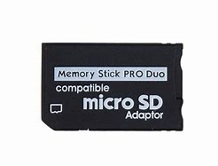 Image result for Memory Stick Pro Due Adaptor